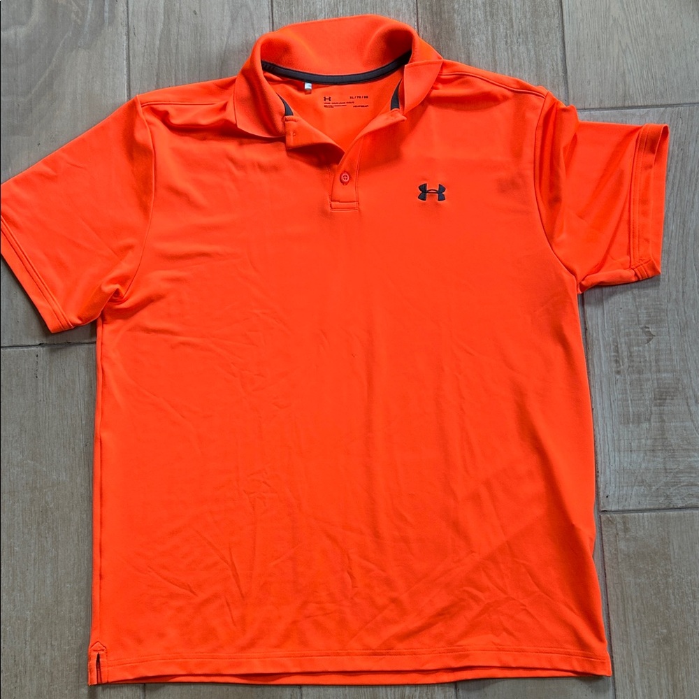Under Armour Men's Vivid Orange Polo
